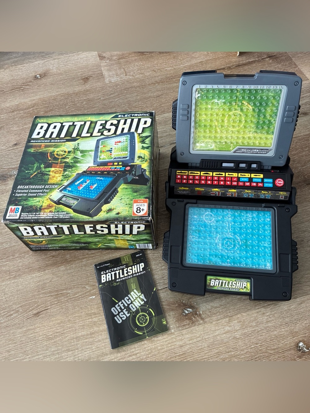 MB Electronic Battleship Advanced Mission Game Complete Working